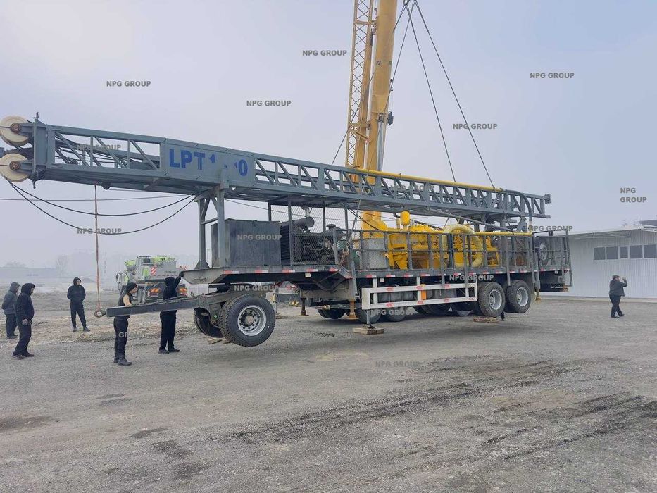 Роторная буровая машина 1000 метровый , дизельный, на прицепе