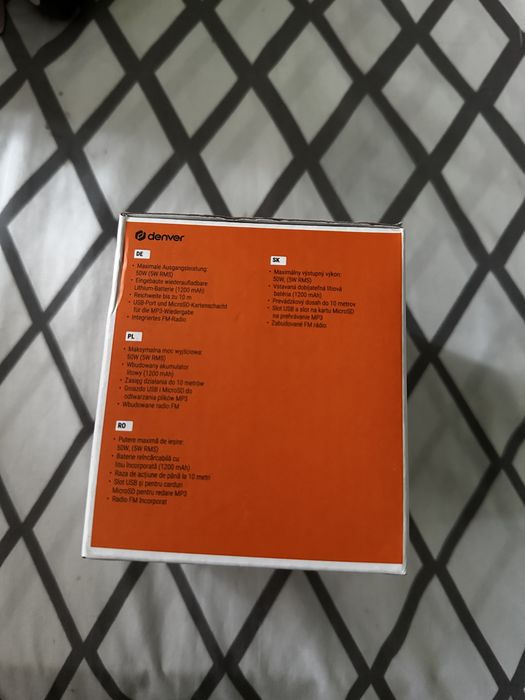 Boxă cu bluetooth denver