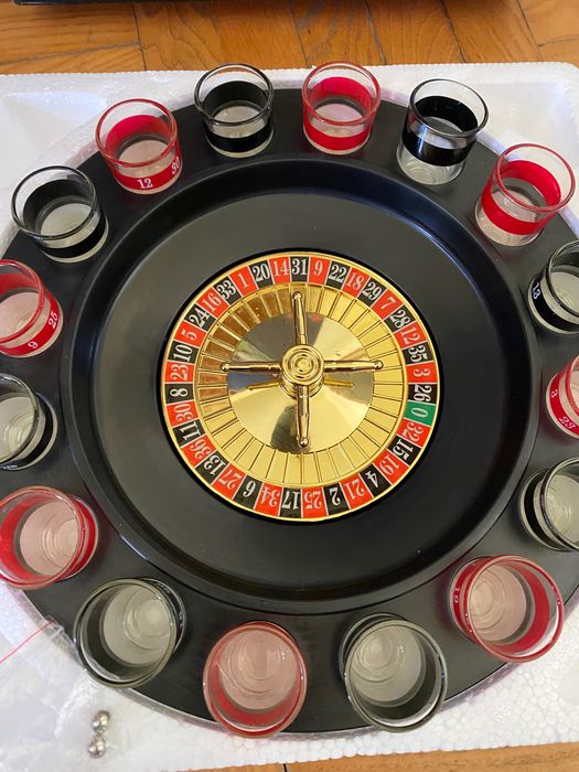 Игра рулетка с шотове, алкохолна рулетка