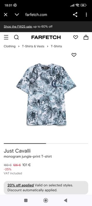 Oferta Tricou JUST CAVALLI original marimea L colectia noua eticheta