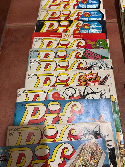 Списания Pif на френски език