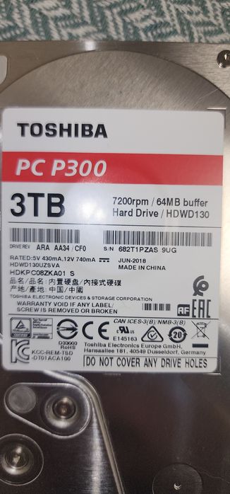 HDD 3 TB Toshiba