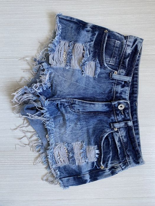 Къси дънкови панталонки H&M Denim
