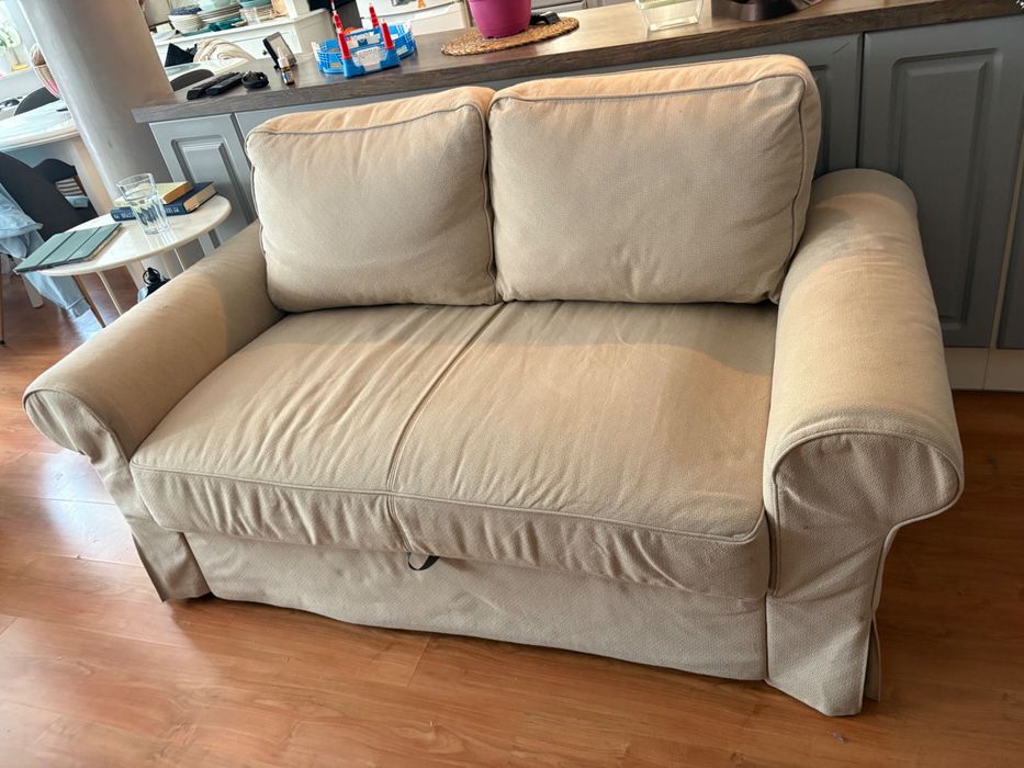 Двуместен разтегателен ikea ektorp с ракла