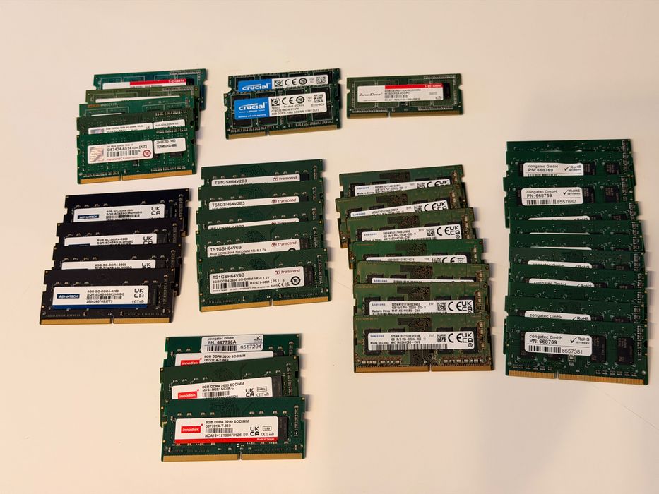 Memorii RAM Laptop DDR3 / DDR4 4GB și 8GB – Testate, Funcționale
