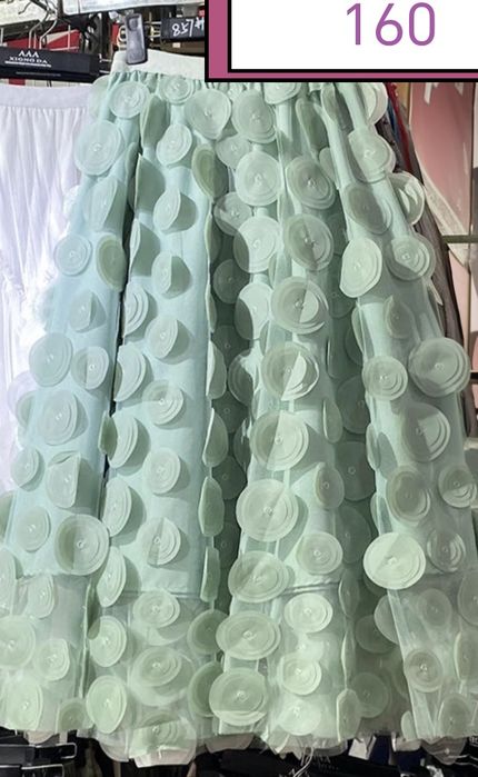 Fuste tulle cu buline 3D