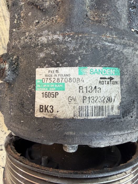 Компресор за климатик Sanden за Opel Insignia / Astra J 2.0 CDTI – 13232307 (PXE16)