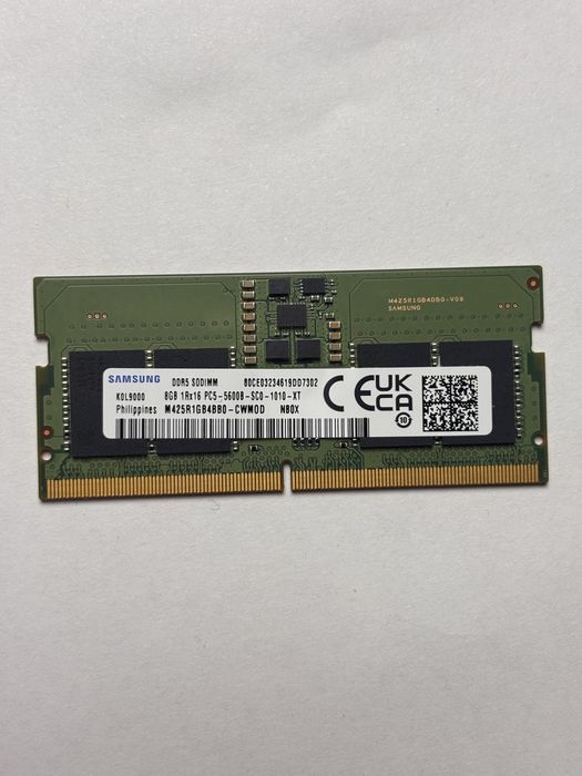 Оперативная память Samsung DDR5 SODIMM 8 ГБ 5600 МГц
