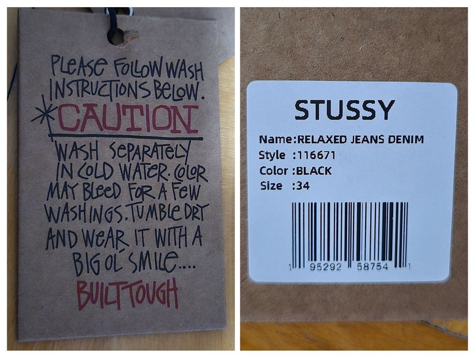 Blugi Stüssy Big Ol' Jean, 100% bumbac, Bărbați 34