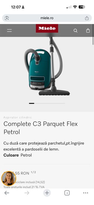 MIELE Aspirator - Alergii HEPA Conplete C3 - Hoover