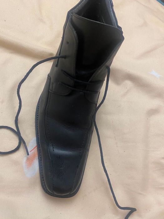 Pantofi ghete de piele