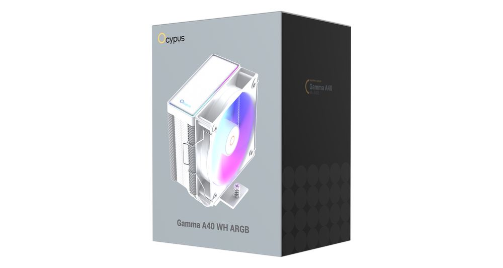Кулер Ocypus Gamma A40 WH/BK ARGB
