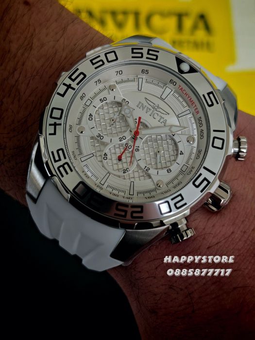 INVICTA Pogo White/Silver 50 mm, Инвикта нов мъжки часовник