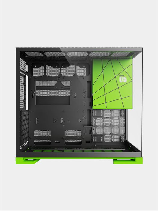 Geometric Future Model 5 Glass Green/Black (With 5-FAN)