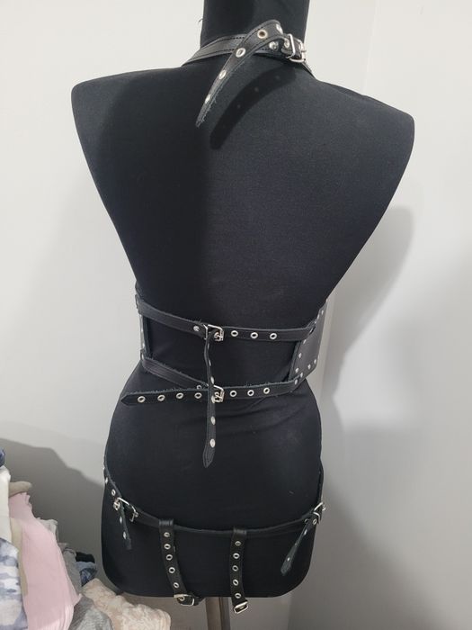 corset body sexy fetish  bdsm vestival animatoare piele naturala