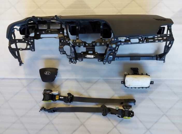 Hyundai Elantra V kit airbag volan pasager plansa de bord set centuri