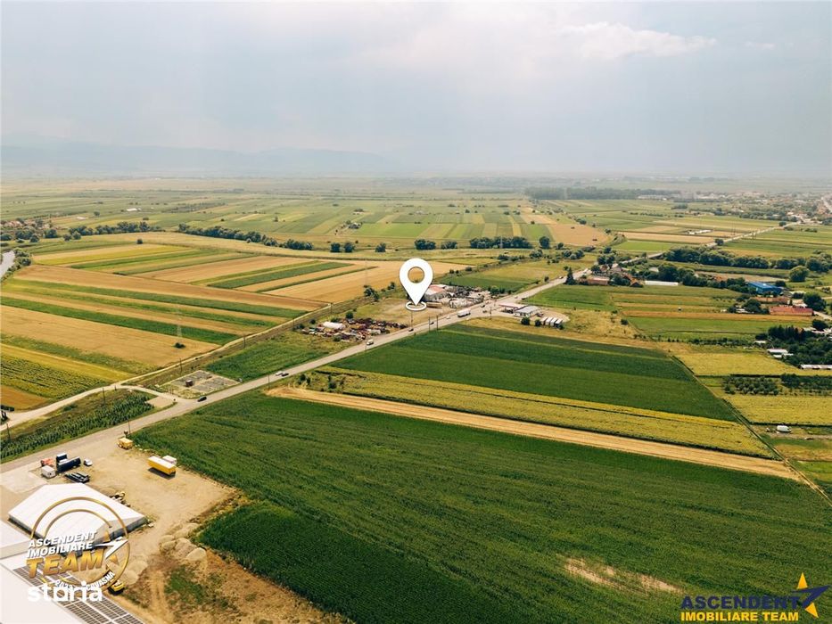 7.000 mp teren industrial premium la DN11, acces TIR, post trafo, Bras