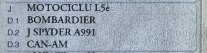Moto Bombardier Canam Spyder