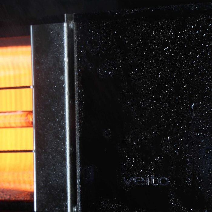 Incalzitor Veito Nevada 2,5kW, fibra Carbon, Aluminiu, 3 trepte, IP55