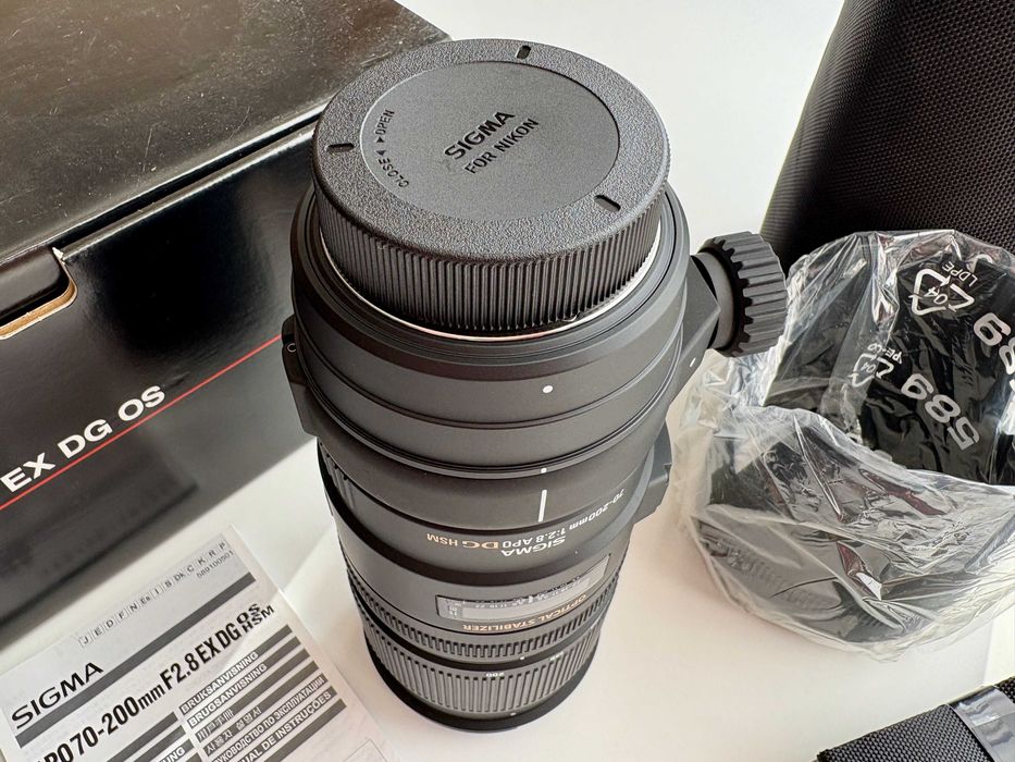 Sigma 70-200mm F2.8 APO EX DG OS HSM Nikon | Пълен комплект | Неразличим от нов