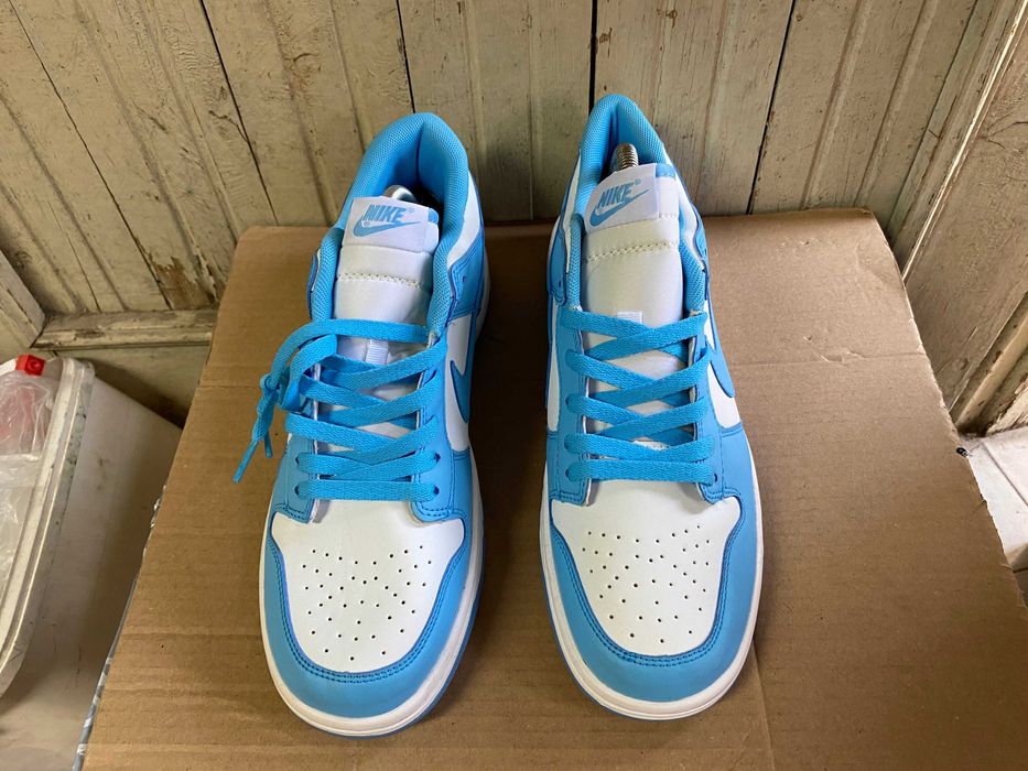''Nike Dunk Low UNC University Blue White''оригинални маратонки 45 ном