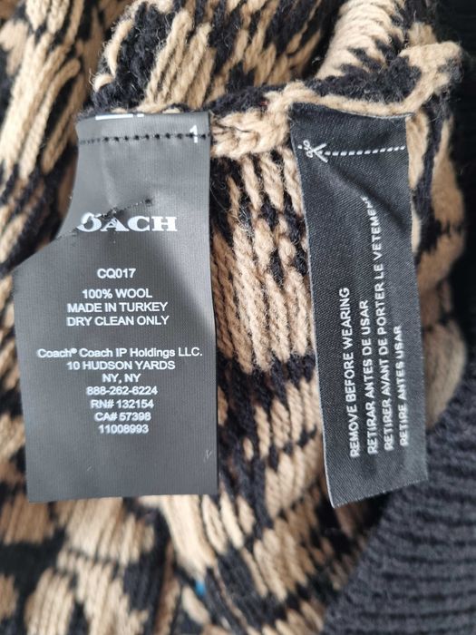 пуловер COACH Leopard Print