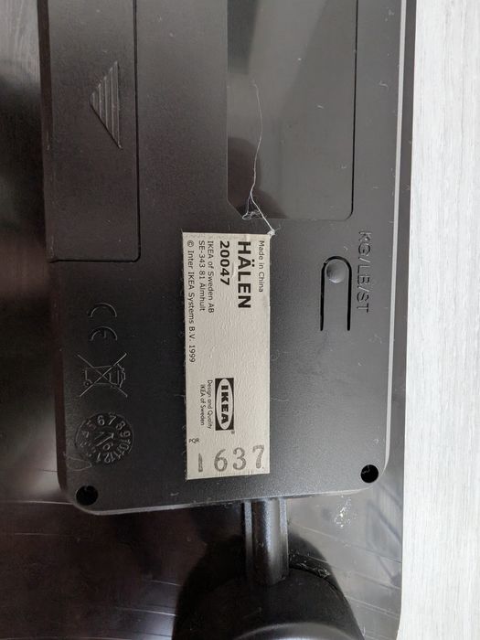 Cantar digital IKEA Halen sticla securizata 150 kg design modern