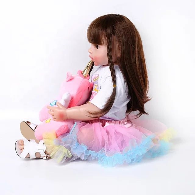 Кукла реборн, реалистична Reborn кукла , преродено бебе, 55см
