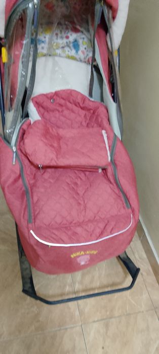 Санки зимняя с колесами