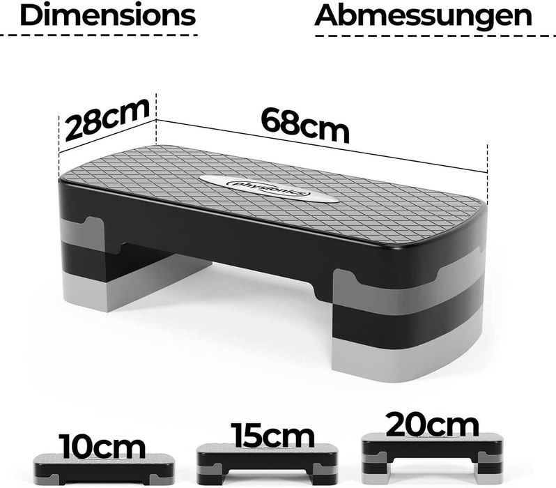 Stepper de fitness aerobic multifuncțional cu înălțimi reglabile