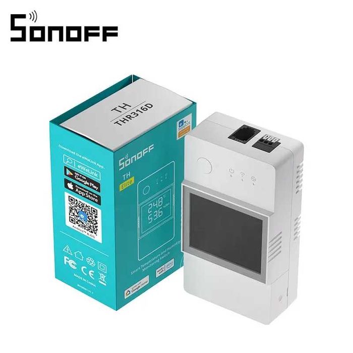 Смарт контролер за температура и влажност Sonoff TH Elite WiFi