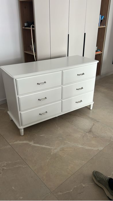 Comoda Ikea TYSSEDAL Comodă 6 sertare, alb, 127x81 cm