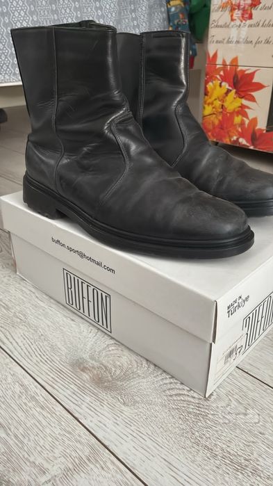 Продам кожаные сапоги