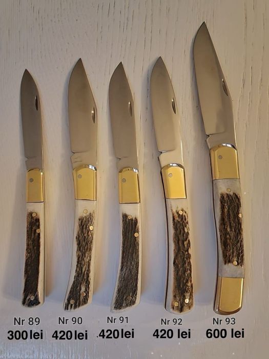 Briceag traditional secuiesc, Cutite lucrate manual, oieri, cioban, oi