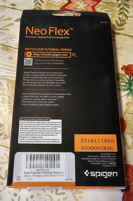Folii protecție Spigen pentru ecran Galaxy S8