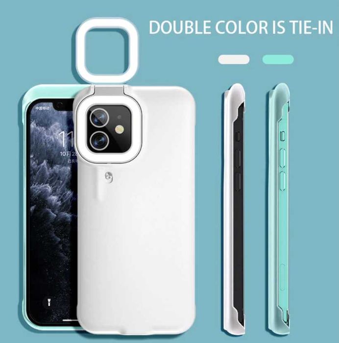 Husa selfie cover cu lumina Iphone 12 si Iphone 12 pro max