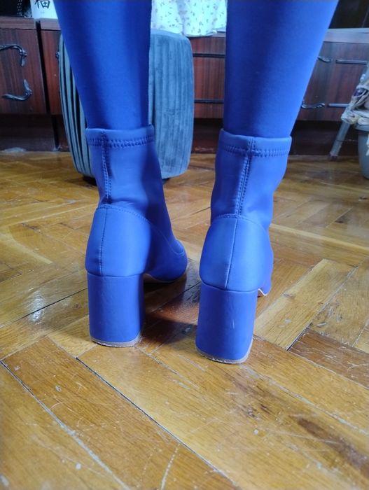 Дамски боти в син цвят