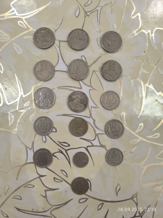 Tangalar/монеты So'm, Rubl, Yuan, Lira