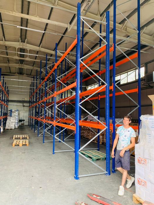 Rafturi metalice industriale second hand pentru euro paleti