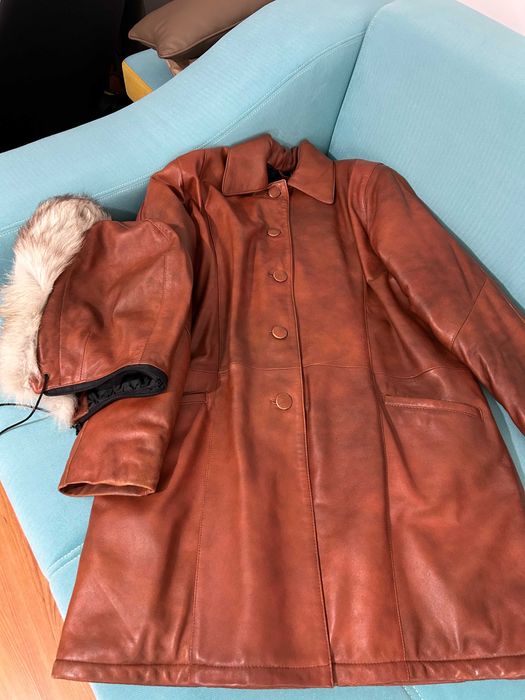 Haina / Palton de dama din piele