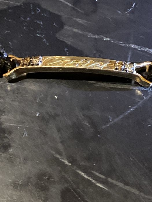 Златна гривна с естествени диаманти