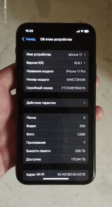 Iphone 11 pro 256 gb