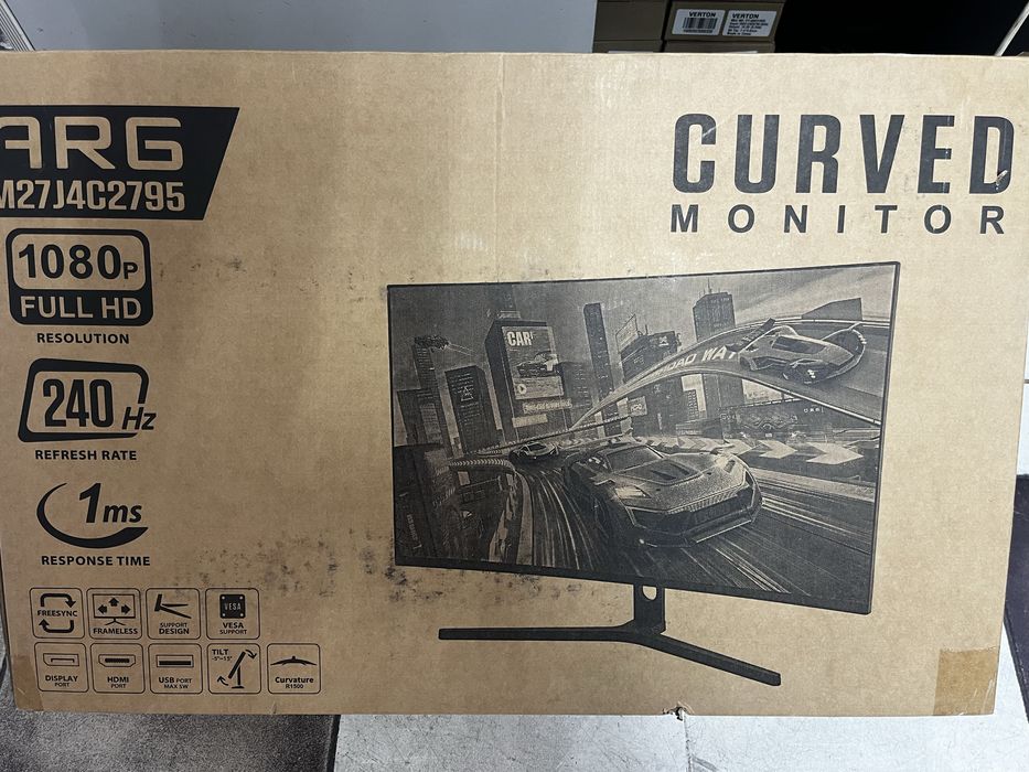 Монитор  ARG 27 240 hz Curved