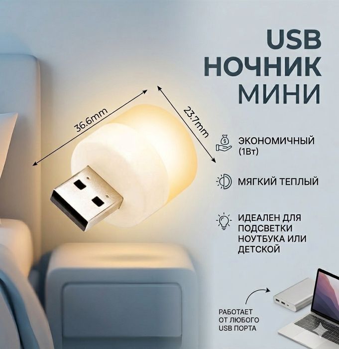 Мини USB ночник.