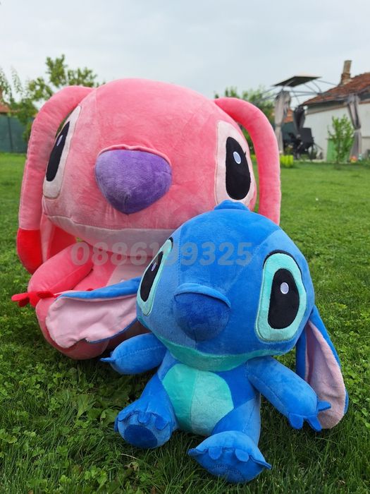 Плюшена играчка Лило и Стич + Подарък Ключодържател