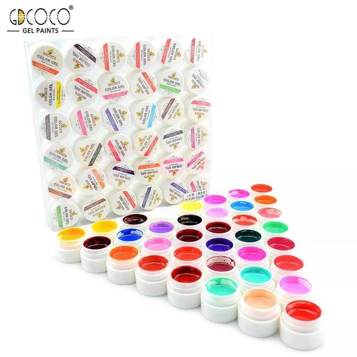 GD COCO Комплект 12/24/36  цвята плътен ув/лед гел за маникюр