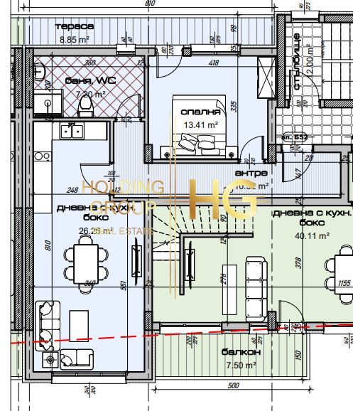 Продава се Двустаен апартамент в Варна, Изгрев - 91 кв.м за 1069 €/кв.м - Снимка #1