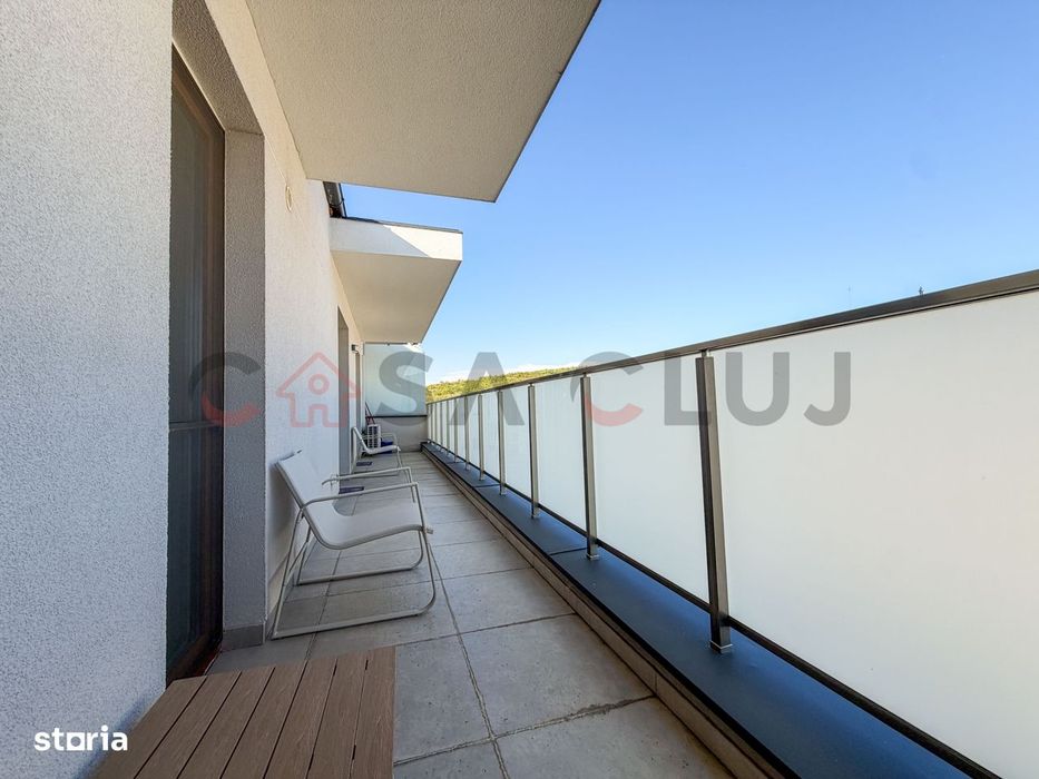 Apartament modern cu 3 camere, 68 mp + terasă 15 mp – Borhanci
