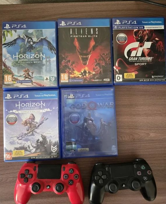 Оригинальная Sony PlayStation 4 и VR-шлем