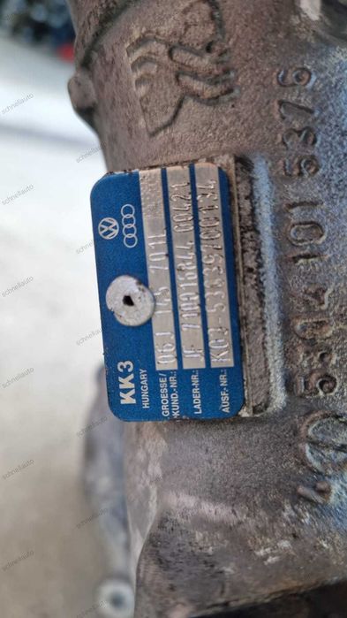 Turbină  Skoda octavia 2 1.8 tsi 160 cp Cod motor BZB